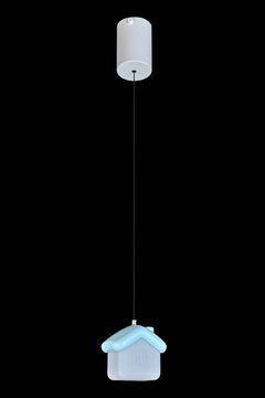 Подвесной светильник LED "Домик" LE4013/1S BL голубой Maisonnette Leon
