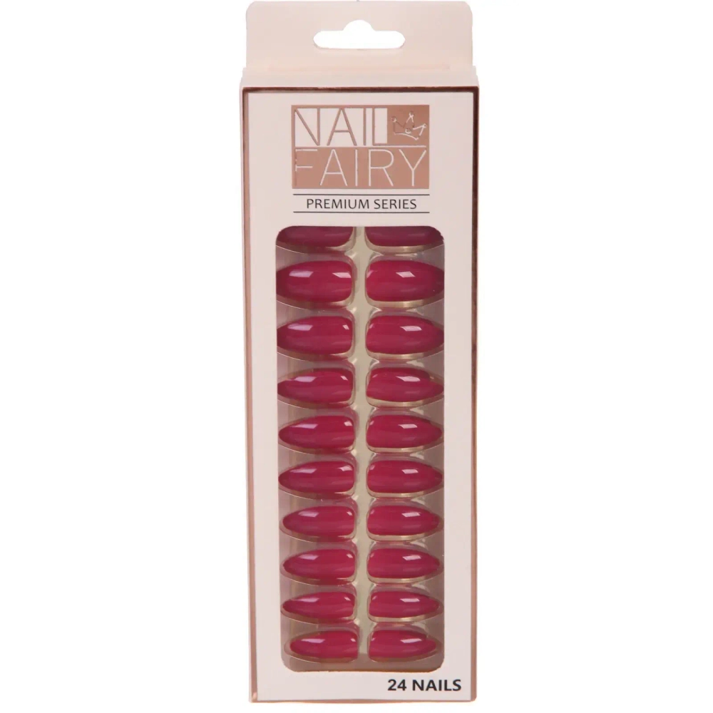 Ногти накладные на клеевых пластинах 24шт «ТЫПРЕКРАСНА!», цвет розово - сливовый, длина 2.3см