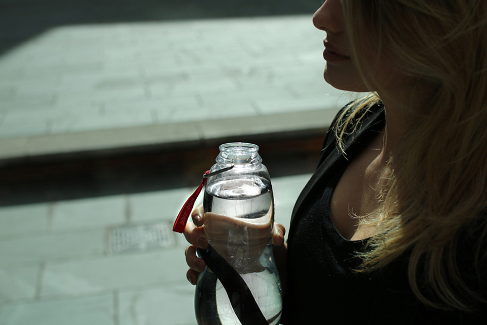 Экобутылка eau good, 800 мл, красная