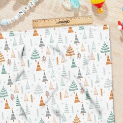 Ткань мембрана нарисованный лес