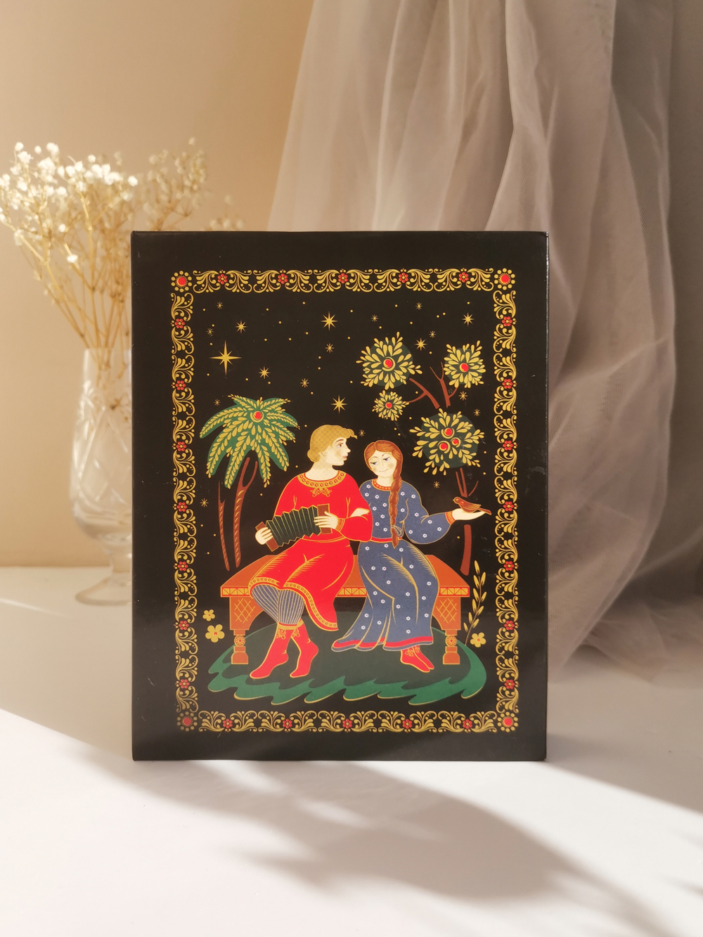 Фотоальбом на 100 фото 10х15 см, пластик. листы Russian souvenir Гармонь