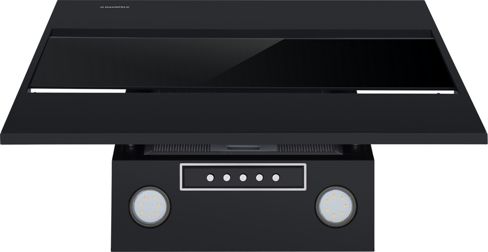 Каминная вытяжка Maunfeld BRIDGE 60 black glass black