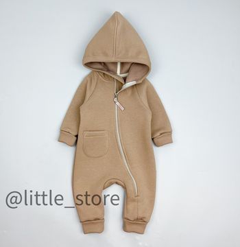 Комбинезон "Simple" из футера с начесом, Печенье