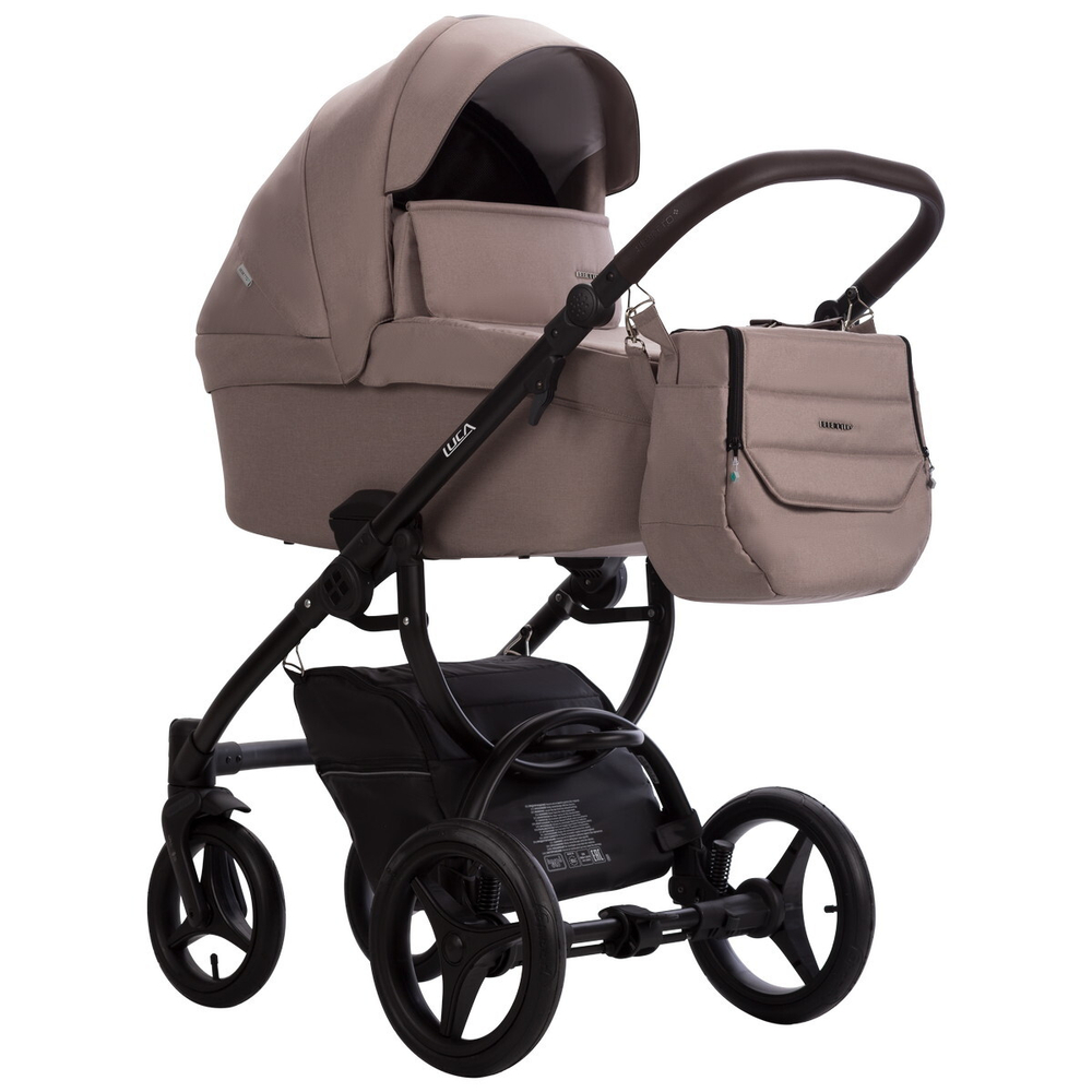 Детская коляска Bebetto Luca 3 в 1 с автокреслом Avionaut Cosmo 37 бежевый