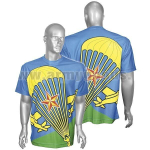 Футболка цветная сетка (Десантник с автоматом)