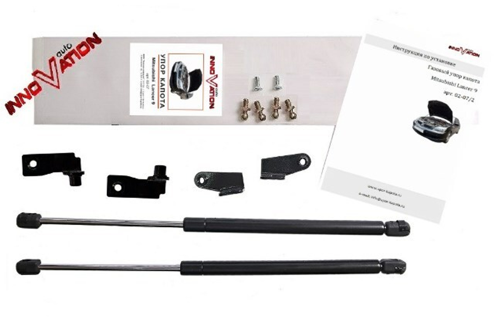 Упор (амортизатор) капота для Mitsubishi Lancer 9 (2000-2010) (2 шт.) Autoinnovation.02-07