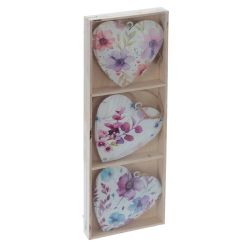 GAEM Набор из 3-х изделий декоративных подвесных "Сердце" (6,5*2*6,5), L21 W1,5 H7 см