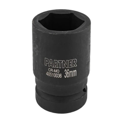 Головка ударная глубокая, 36мм (6гр) 1'' Partner PA-48510036