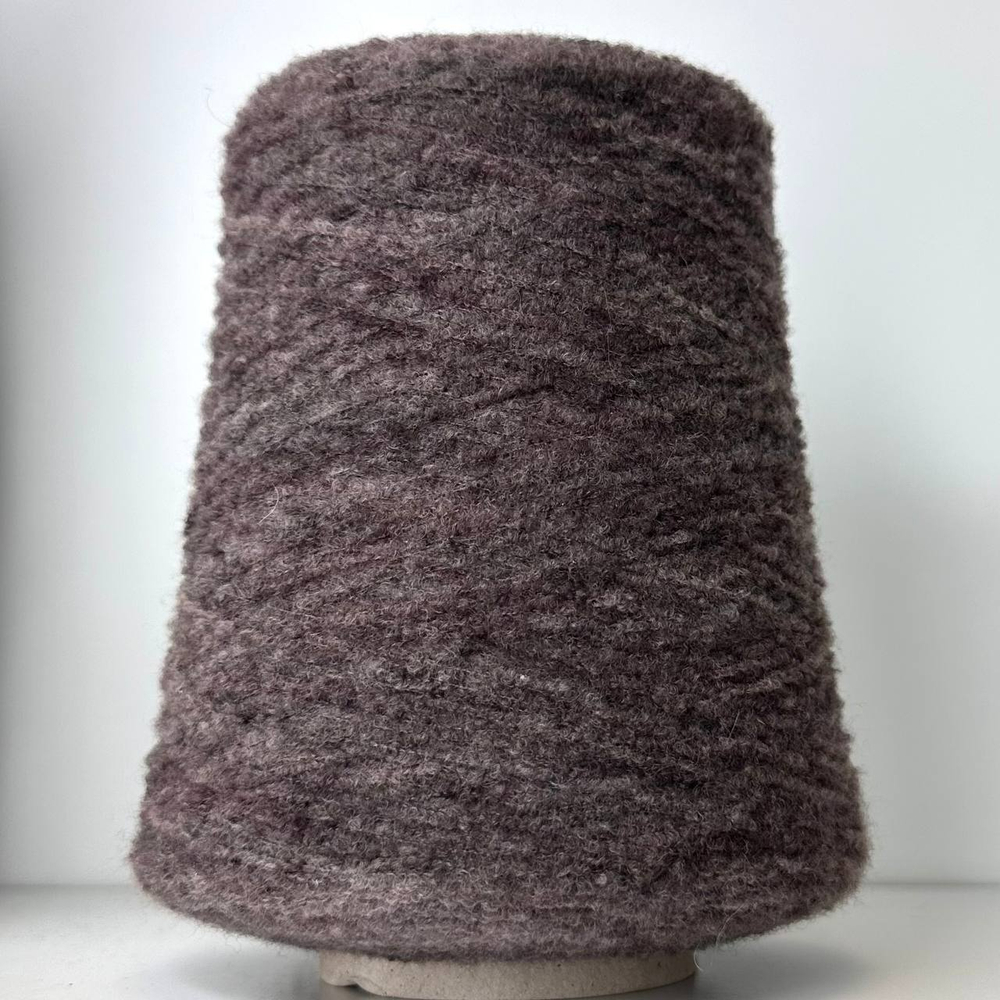 ALY MELANGE - Be.Mi.Va; 80% вспушенный меринос, 20% п/а; 900м/100гр; Букле мелкое; col. Moro; цвет: коричневый меланж; S507