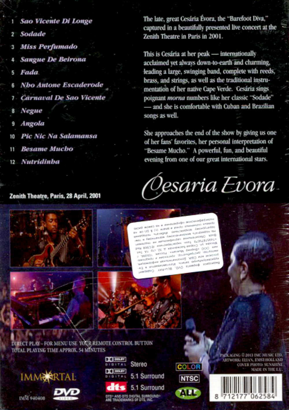 Cesaria Evora / Live In Paris (DVD)