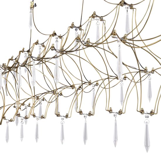 SL6603.203.23 Светильник подвесной ST-Luce Золотистый/Прозрачный LED 1*23W 4000K GRAVETTA