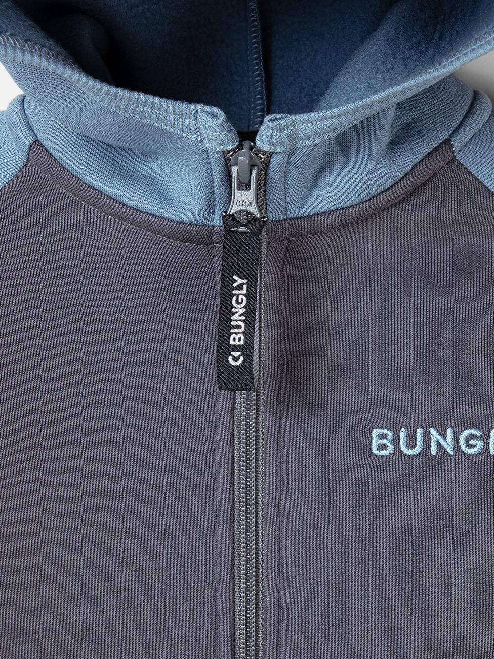 Толстовка Колор блок "Графит" утепленная