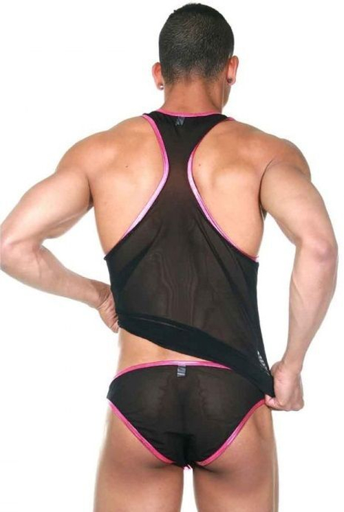 Мужской комплект белья: майка-борцовка и трусы-слипы