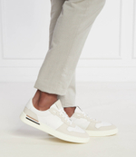 Кожаные кроссовки clint_tenn_nult BOSS BLACK - экрю(50517303)