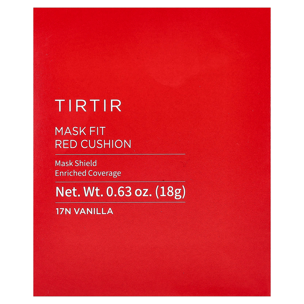 TIRTIR, Mask Fit Red Cushion, кушон, 17N ваниль, 18 г (0,63 унции)