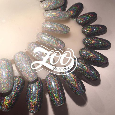 Голографическая втирка "Серебряная вспышка" 50 мкм 1 г