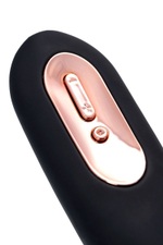 Черный нереалистичный вибратор Waname D-Splash Tsunami - 18,3 см. (Цвет: черный)