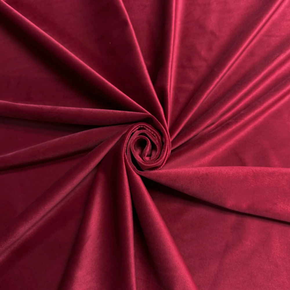 Бархат оптом красный 999-32