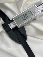 Кант отделочный атласный черный