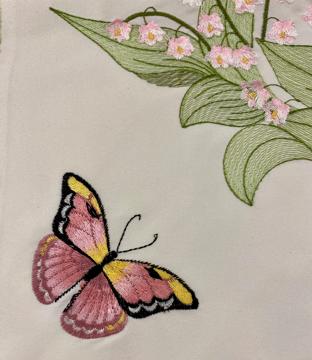 Наволочка декоративная с вышивкой (Германия) 45х45см