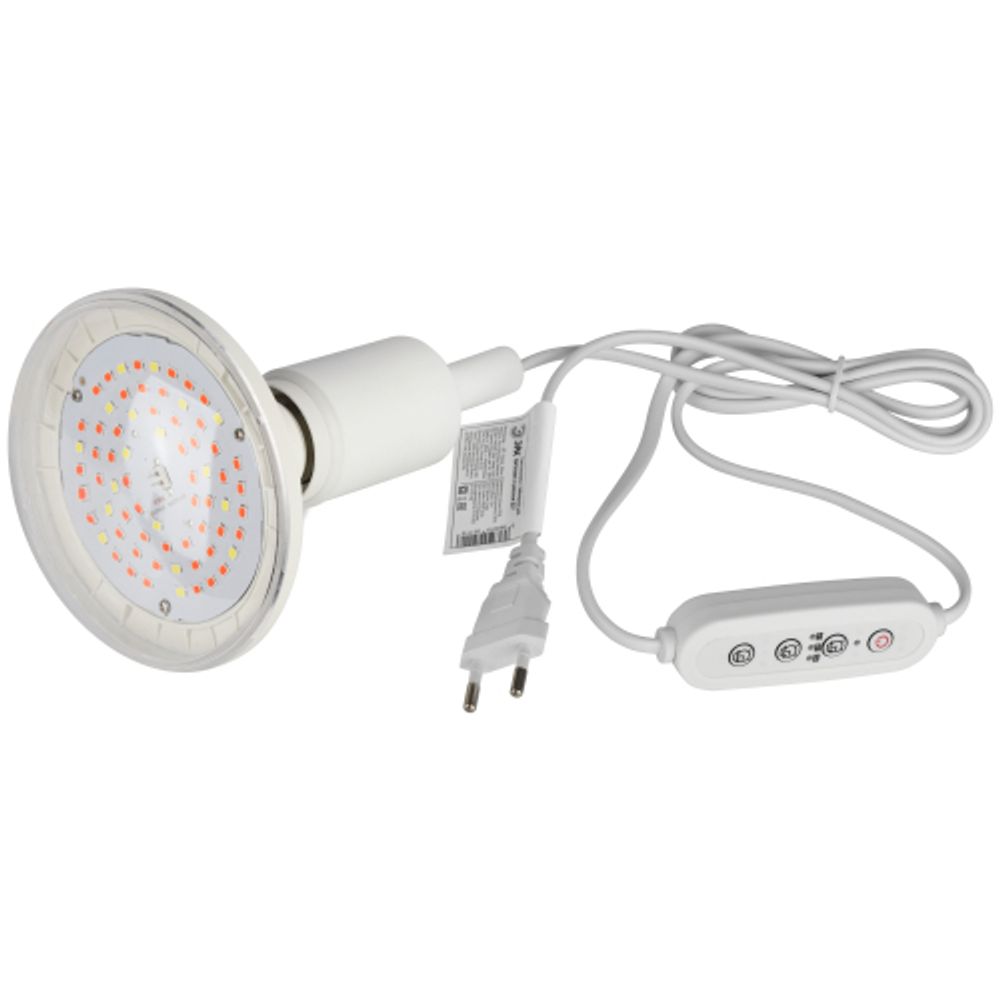 Светильник для растений ЭРА FITO-Time Holder E27 1,5 м с проводом и таймером для фитоламп с цоколем Е27