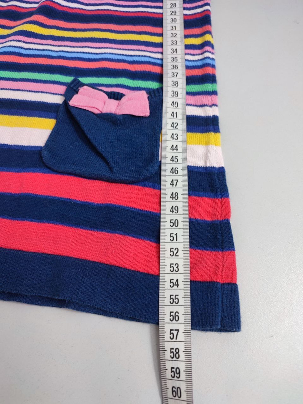 Платье в полоску на 3/4 года