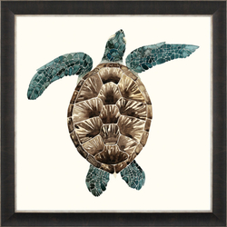 Постер MOSAIC TURTLEПостер 50х50 G&C Черный / Зеленый / Коричневый / Белый
