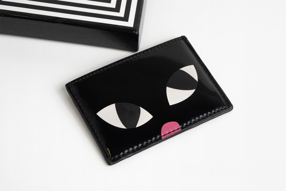 Дизайнерский кошелек для кредитных карт из лимитированной коллекции-коллаборации Jonathan Calugi x Lulu Guinness