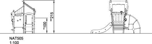 Детский игровой комплекс «Деревянный домик»