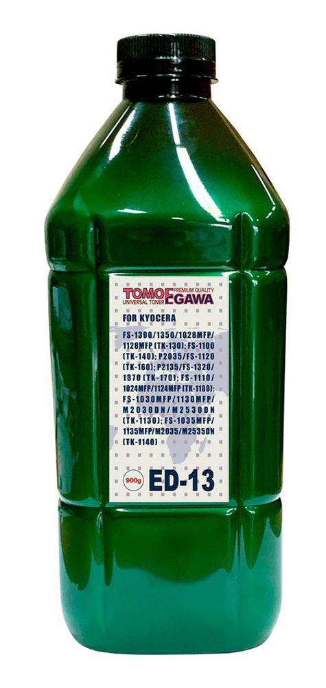 Тонер для KYOCERA Универсал тип ED-13 (фл,900,TOMOEGAWA) Green Line