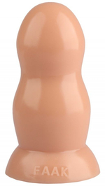 Телесная гладкая анальная втулка - 15,5 см. (Цвет: телесный)