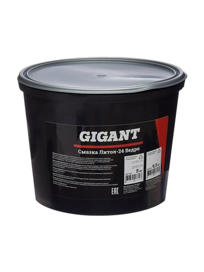 Смазка Gigant Литол-24, 5 кг ведро grf-110