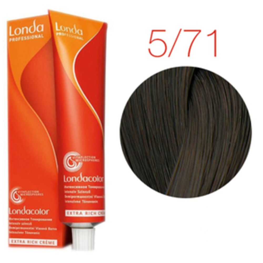 Londa Color инт.тонирование, 5/71 светлый шатен коричнево-пепельный, 60мл