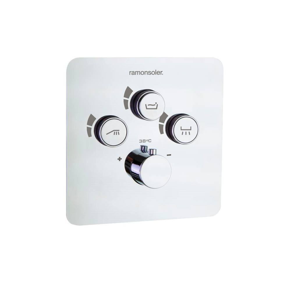 Встраиваемый термостатический смеситель для душа на 3 выхода RS SMART 85T301S С ВНУТРЕННЕЙ ЧАСТЬЮ