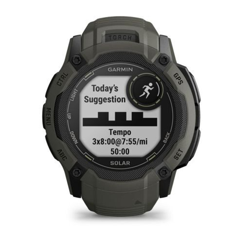 Смарт часы Garmin Instinct 2X Solar темно-зеленый