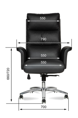 Кресло для руководителя VIP A ХРОМ