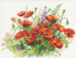 "Маки"-2-01 вышивка