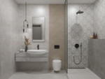 Плитка настенная Azori Cemento Geometria 31.5x63 см 1.59 м² матовая цвет серый
