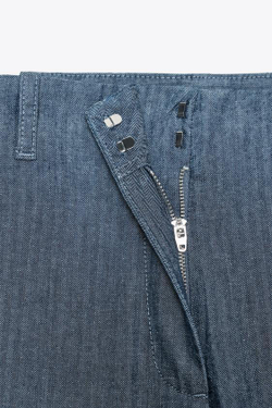 ZARA БРЮКИ RELAXED — ZW COLLECTION, СИНИЙ