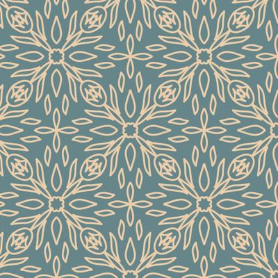 Плитка с растительным цветочным орнаментом