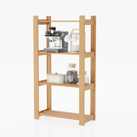 Стеллаж деревянный Альберт 116 см, без отделки