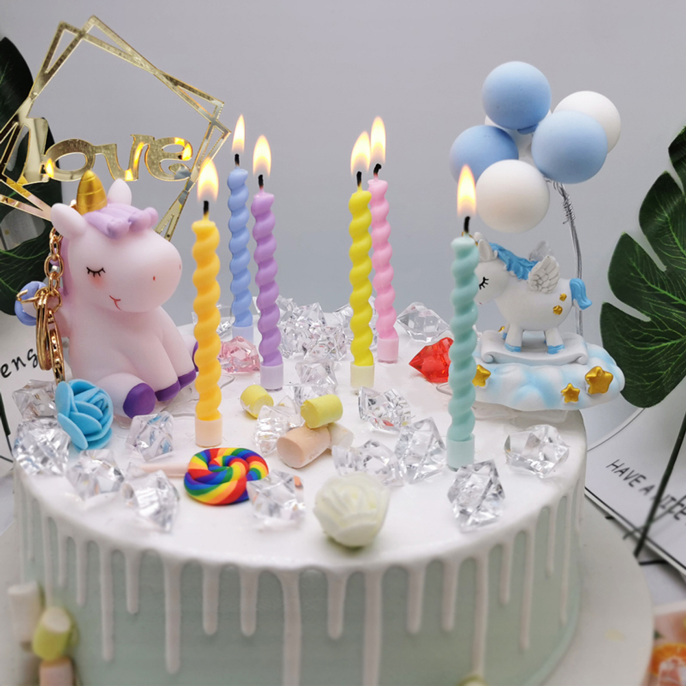 Свечи Зефирная серия, Нежные цвета, Макарунс