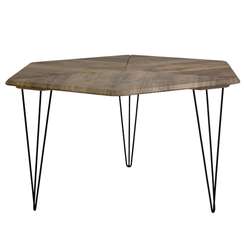 Стол журнальный BeautyStyle 23 дуб крымский состаренный/черный