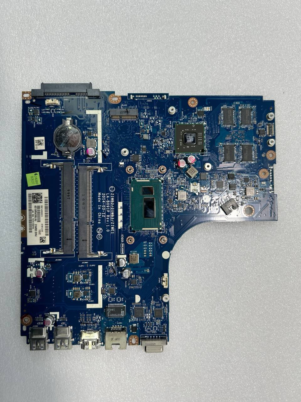 Материнская плата для ноутбука Lenovo B50-70 LA-B09 W8P 2G Intel Core i3-4030U NFP DOC 1000 (5B20G46188), оригинал
