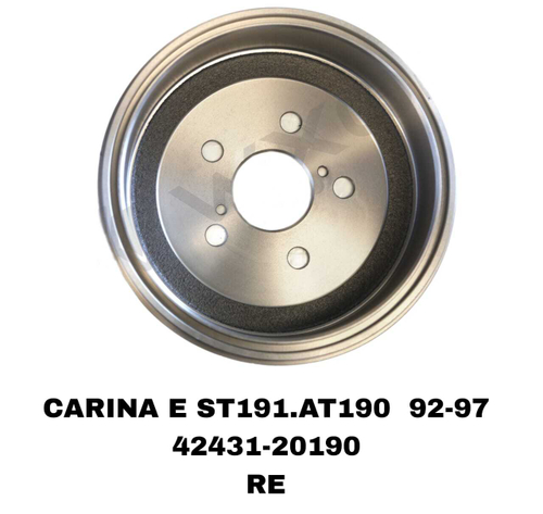 ТОРМОЗНЫЕ ДИСКИ CARINA E ST191,AT190 1992-1997\RE RE БАРАБАН