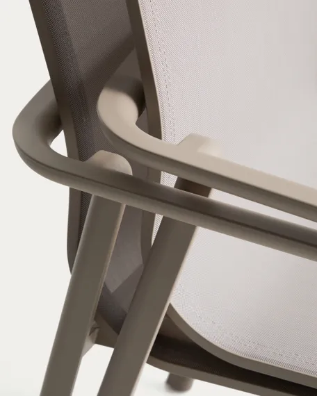 Уличный стул Canea из бежевого алюминия