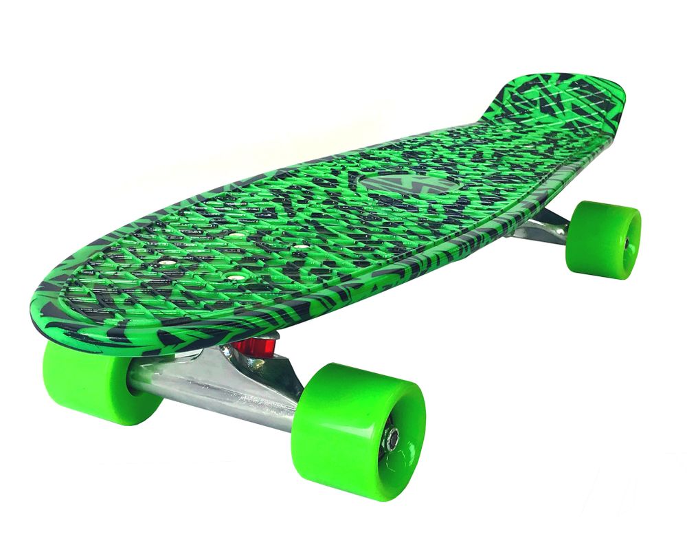 Скейтборд PWSport Colors 27" Зеленый принт