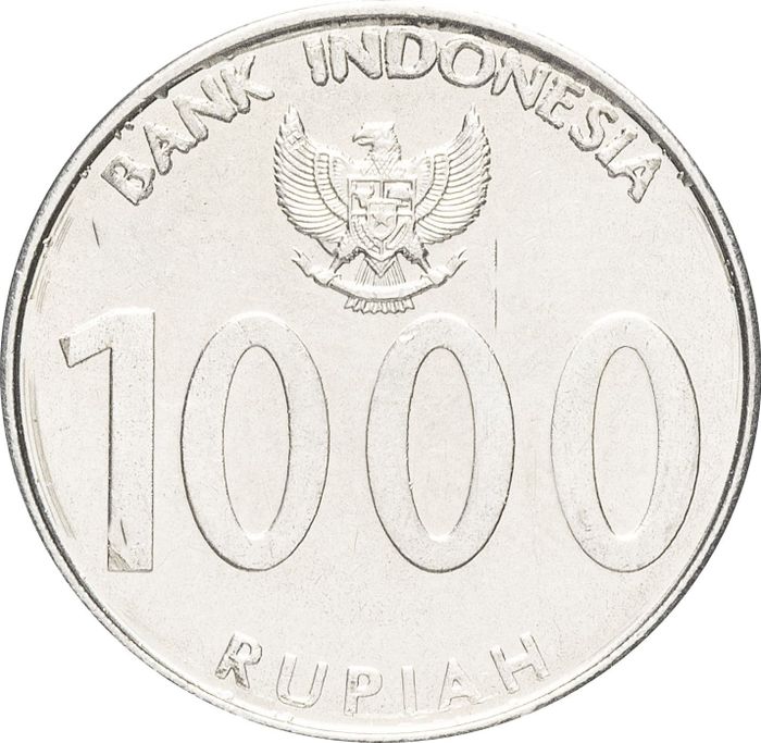 1 000 рупий 2010 Индонезия