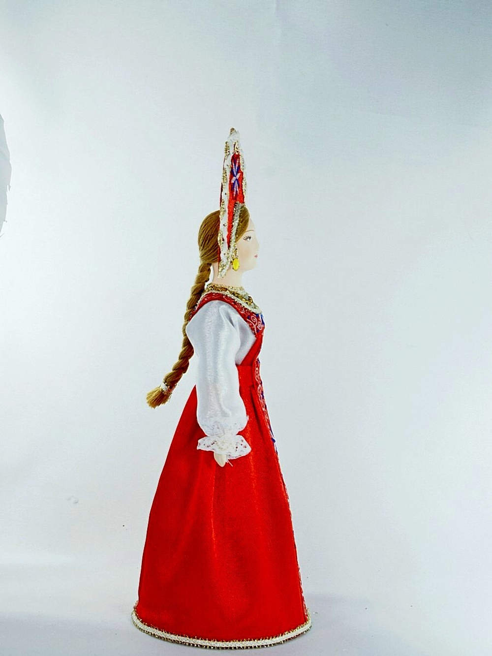 Кукла интерьерная Потешного промысла в  Девичьем русском праздничном костюме