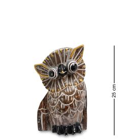 99-435 Фигурка «Сова» н-р из трех 25,20,15 см (албезия, о.Бали)
